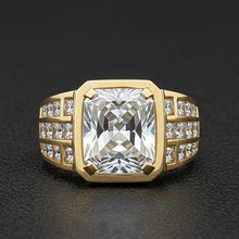 Afbeelding in Gallery-weergave laden, Briljant Herenring 10 karaat 10K White Gold – hoofdaanzicht
