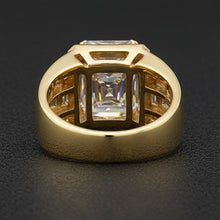 Afbeelding in Gallery-weergave laden, Radiant Briljant ring in 10K White Gold – zijaanzicht
