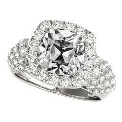 Luxe Ring met 10 Karaat Natuurlijke Echte Diamant (Geen Labgekweekt) en Halo