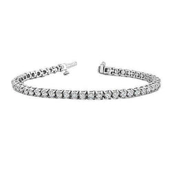 Natuurlijk Diamanten Armband 10.10ct - Witgoud 14K