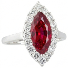 Afbeelding in Gallery-weergave laden, Labgekweekte Robijn Ring 10.50ct - Witgoud 14K
