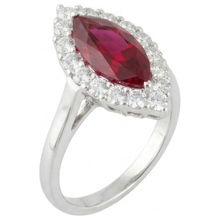 Afbeelding in Gallery-weergave laden, Labgekweekte Robijn Ring 10.50ct - Witgoud 14K
