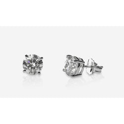 0,50 karaat Diamant Oorbellen in 14K Witgoud