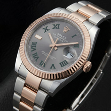 Afbeelding in Gallery-weergave laden, 126331 Rolex herenhorloge tweekleurige goudgrijze wijzerplaat, 18K
