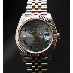 Natuurlijk 126331 Rolex Tweekleurig Horloge Heren 41mm Geelgoud 18K