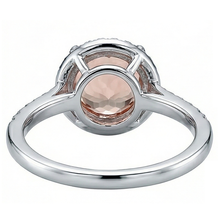 Afbeelding in Gallery-weergave laden, echte round morganiet 12.85karaat ring op wit
