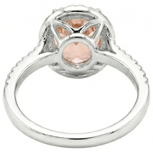 Afbeelding in Gallery-weergave laden, echte round morganiet 12.00karaat ring op wit

