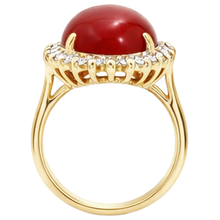 Afbeelding in Gallery-weergave laden, echte round diamant 13.25karaat ring op wit
