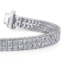Afbeelding in Gallery-weergave laden, 13 Karaat Prachtig Prinsesslijpsel Natuurlijke uit de aarde gewonnen Diamanten Tapijt Armband
