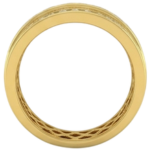 Afbeelding in Gallery-weergave laden, 14 kt geel goud 2 kt Diamanten ring voor heren, Nieuw
