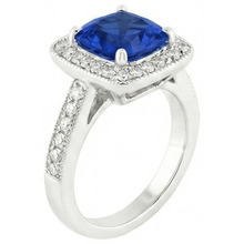 Afbeelding in Gallery-weergave laden, 14K Ceylon Sapphire 4.5 Ct Blauwe Saffier Met Diamanten Ring
