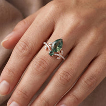 Afbeelding in Gallery-weergave laden, 14K Rosé Goud VVS Moss Agate Sieraadsteen Ring 2,50 karaat
