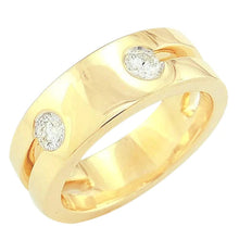 Afbeelding in Gallery-weergave laden, echte round diamant 1karaat ring vooraanzicht
