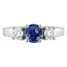 Afbeelding in Gallery-weergave laden, echte round diamant 2.50karaat ring zijaanzicht
