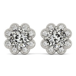 Handgemaakte Diamant Oorstekers 2 karaat | HarryChadEnt