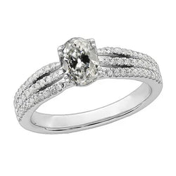 Natuurlijke Diamanten Ring 5ct - Witgoud 14K