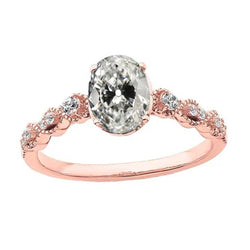 Natuurlijke Diamanten Ring 4ct - Roségoud 14K