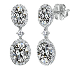 3 karaat Fijne Diamant Oorstekers in 14K Witgoud