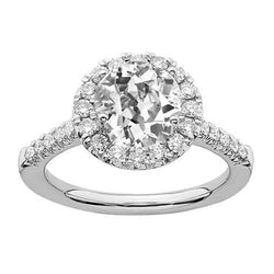 Natuurlijke Diamanten Ring 4ct - Witgoud 14K