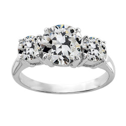 Natuurlijke Diamanten Ring 4ct - Witgoud 14K