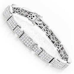 11.5 Karaat Natuurlijk Diamanten Tennisarmband Heren Gouden Sieraden Nieuw