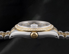 Afbeelding in Gallery-weergave laden, 16233 Rolex Datejust 36mm Grijze Diamanten Wijzerplaat Tweekleurig Horloge
