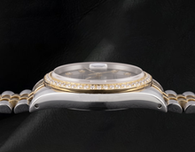 Afbeelding in Gallery-weergave laden, 16233 Rolex Datejust 36mm Grijze Diamanten Wijzerplaat Tweekleurig Horloge
