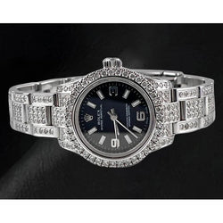 176200 Rolex Oyster Perpetual iced-out 26mm Dameshorloge