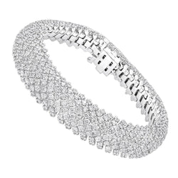 Natuurlijk Diamanten Armband 17ct - Witgoud 14K