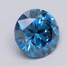Afbeelding in Gallery-weergave laden, Rond Geslepen Royal Blue Saffier ring in Gold – vooraanzicht
