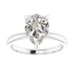 Solitaire Ring 14K Witgoud met Briljant – 1 karaat