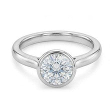 Afbeelding in Gallery-weergave laden, 1,20 Ct Ronde Ring Set Echt Diamanten Bruiloft Solitaire Ring Wit Goud 14K
