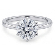 Afbeelding in Gallery-weergave laden, echte round diamant 1.25karaat ring close-up detail
