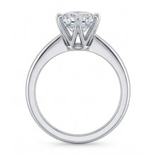 Afbeelding in Gallery-weergave laden, echte round diamant 1.25karaat ring bovenaanzicht
