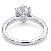 Afbeelding in Gallery-weergave laden, echte round diamant 1.25karaat ring op wit
