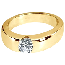Afbeelding in Gallery-weergave laden, 1,25 ct, Ronde Briljante Diamant Solitaire Verlovingsring Goud Heren

