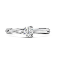 1,25 Ct Solitaire Ronde Geslepen Echt Diamanten Ring Wit Goud