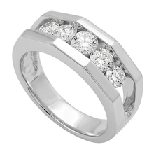 Afbeelding in Gallery-weergave laden, 1,40 Karaat Echt Diamanten Verlovingsring Voor Heren Wit Goud 14K
