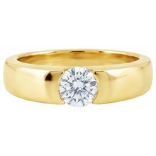 Afbeelding in Gallery-weergave laden, 1,50 Ct. Ronde Echt Diamant Solitaire Verlovingsring Geel Goud Nieuw
