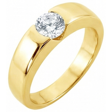 Afbeelding in Gallery-weergave laden, 1,50 Ct. Ronde Echt Diamant Solitaire Verlovingsring Geel Goud Nieuw
