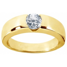 Afbeelding in Gallery-weergave laden, 1,50 Ct. Ronde Echt Diamant Solitaire Verlovingsring Geel Goud Nieuw

