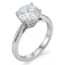 Afbeelding in Gallery-weergave laden, echte round diamant 1.50karaat ring close-up detail
