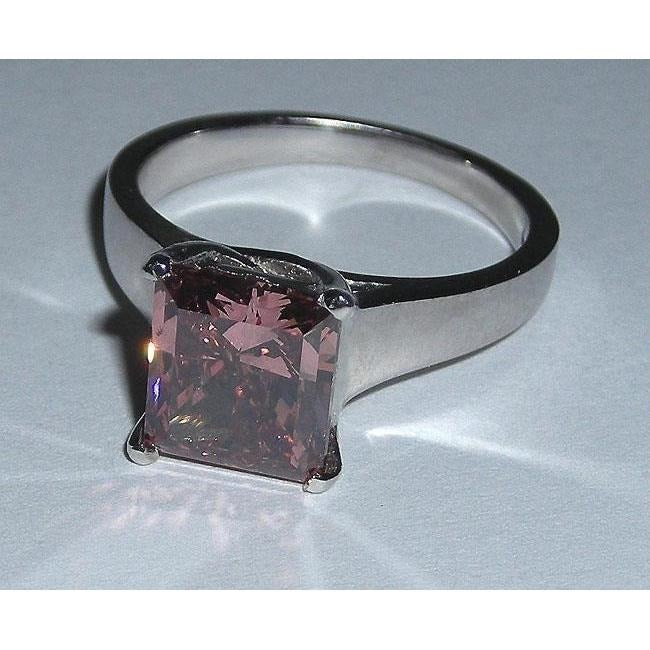 1.50 Karaat Prinses Solitaire Rode Robijn Ring Verloving