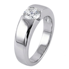 Afbeelding in Gallery-weergave laden, 1,50 karaat G SI1 prachtige Diamanten solitaire ring gouden herenring heren
