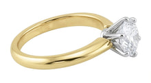 Afbeelding in Gallery-weergave laden, 1,50 Karaat Natuurlijke uit de aarde gewonnen Diamanten Solitaire Verlovingsring Tweekleurig 14K
