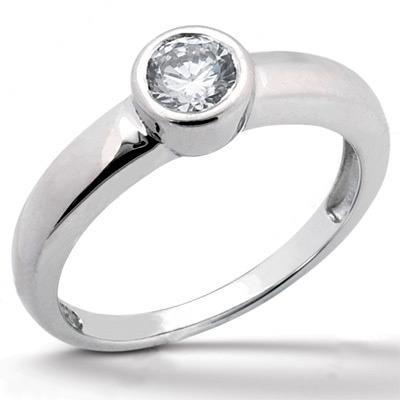 1,50 Ct. Echt Diamanten Solitaire Verlovingsring Witgoud