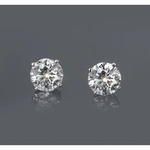 Afbeelding in Gallery-weergave laden, 1,50 Karaat Echt Diamant Vier Rieken Vrouw Stud Earring Wit Goud 14K F VS1
