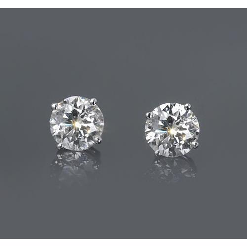 1,50 Karaat Echt Diamant Vier Rieken Vrouw Stud Earring