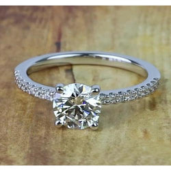 1,50 Karaat Ronde Natuurlijk Diamanten Verlovingsring Sieraden