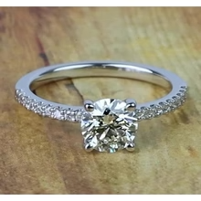 Afbeelding in Gallery-weergave laden, 1,50 Karaat Ronde Natuurlijk Diamanten Verlovingsring Sieraden
